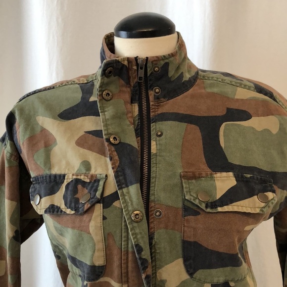 Lucky Brand Camo Utility Jacket. Size XS. - Picture 6 of 13